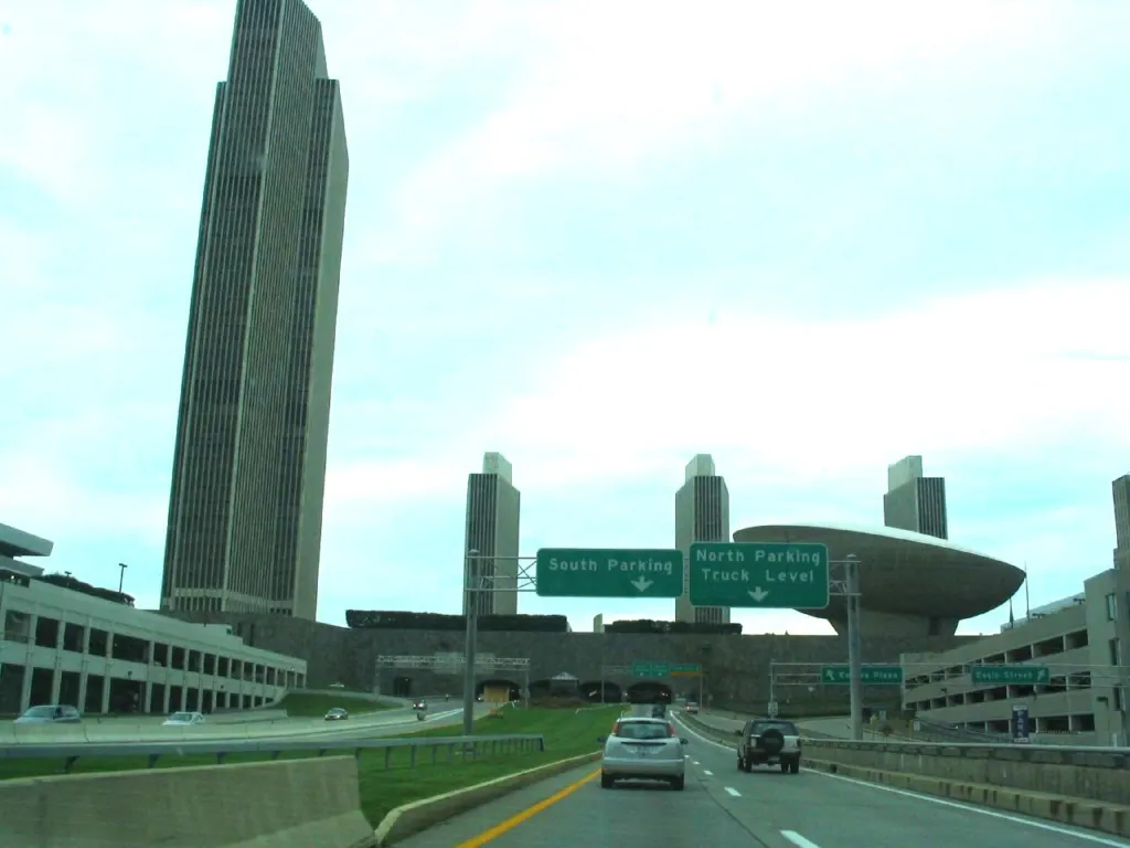 The Empire State Plaza and Erastus Corning Tower in Albany